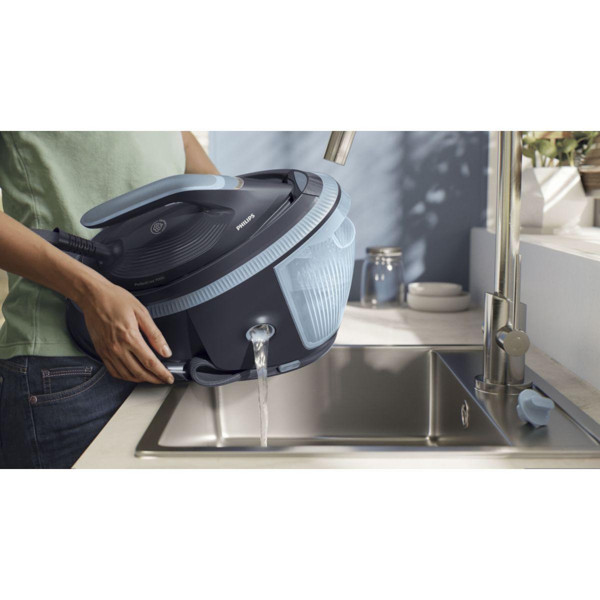 Voir la diapositive 5 : Philips Centrale vapeur psg7200/20 bleu foncé 1,5l