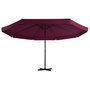 Voir la diapositive 2 : VIDAXL Parasol d'exterieur avec mat en aluminium 500 cm rouge bordeaux