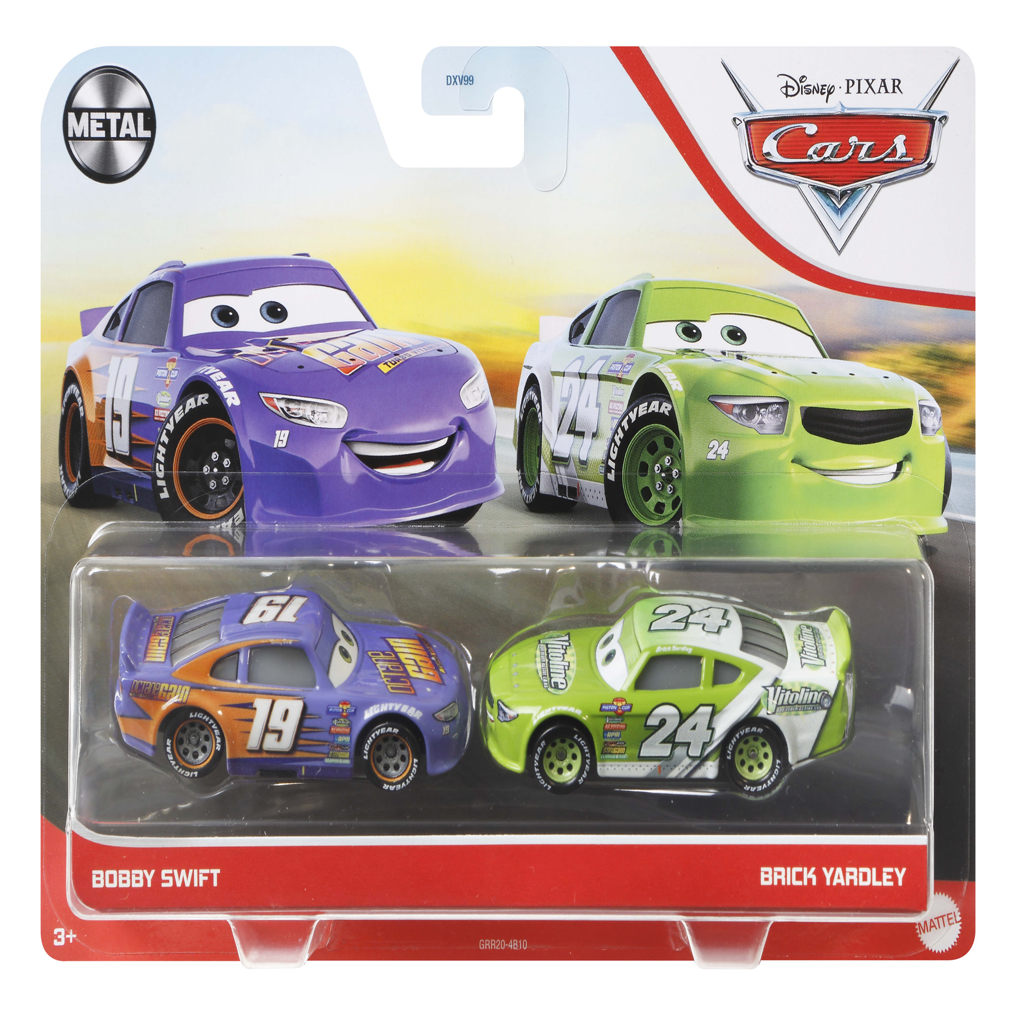 Voir la diapositive 2 : MATTEL Mattel Pack de 2 véhicules - Cars - Bobby Swift et Brick Yardley
