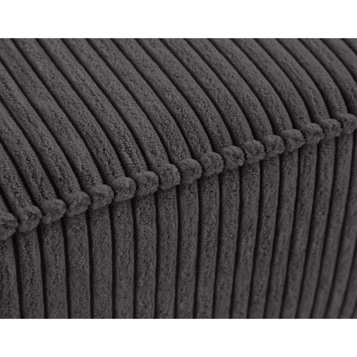 LISA DESIGN Charlie - pouf - pieds hauts - en velours côtelé