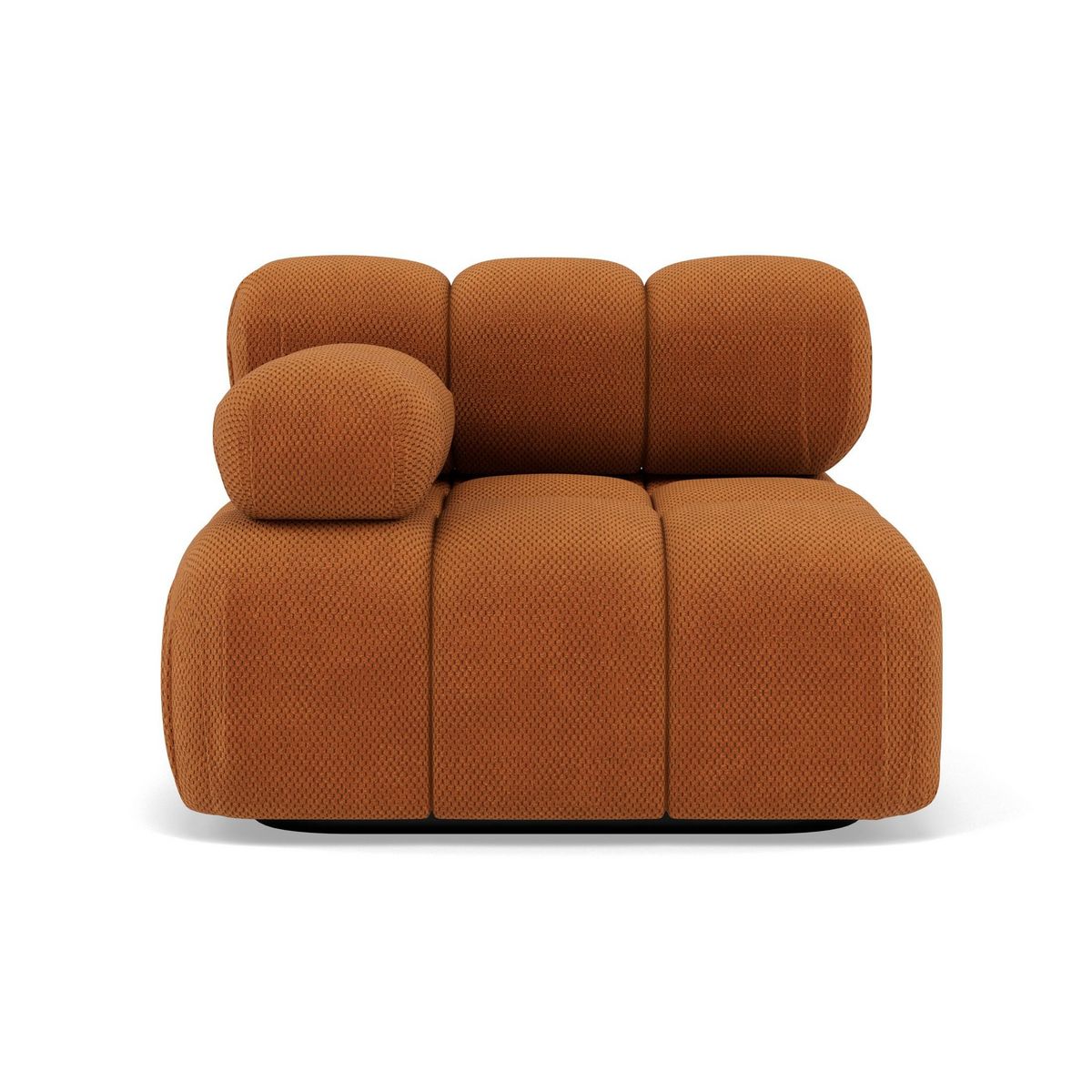 LISA DESIGN Ruby - module d'assise gauche en velours texturé