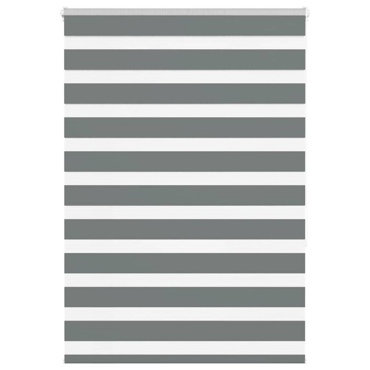 VIDAXL Store zebre gris fonce largeur du tissu 105,9 cm polyester