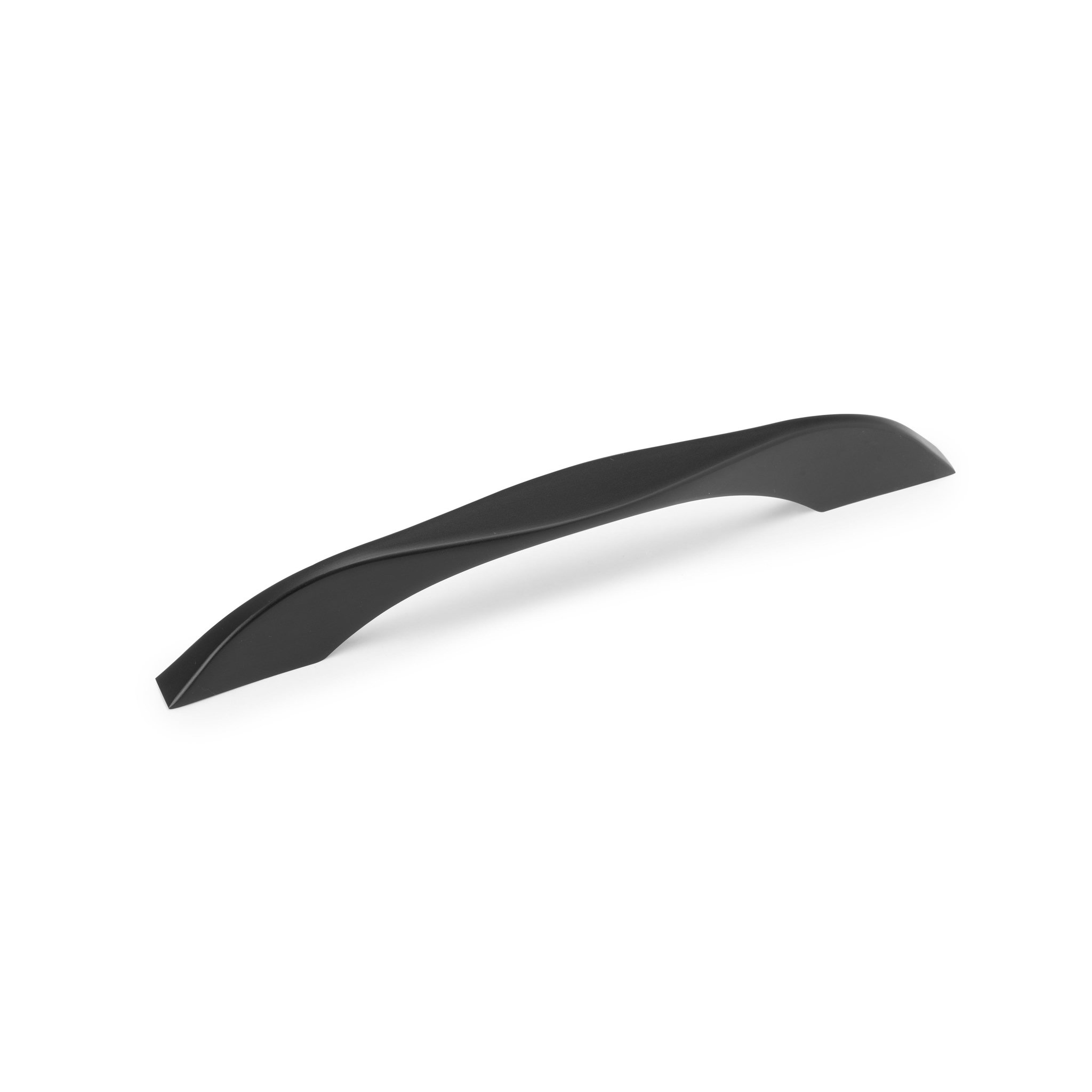 EMUCA SRL Lot de 8 poignées pour meubles Varna - L181mm - entraxe 160mm - Zamak - Peint en noir