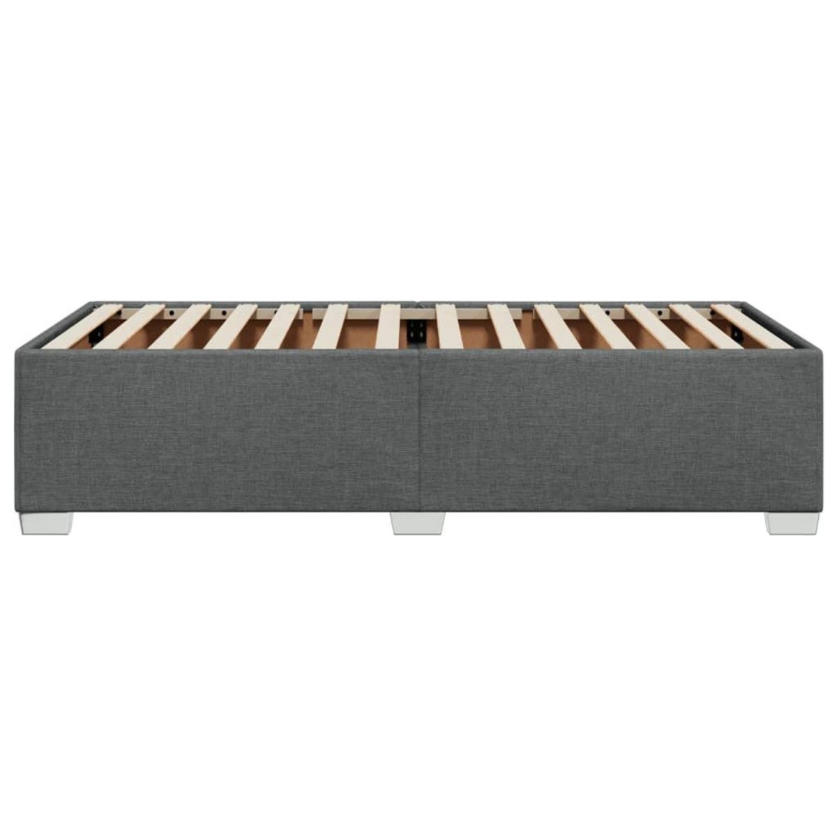 VIDAXL Cadre de lit sans matelas gris fonce 100x200 cm tissu