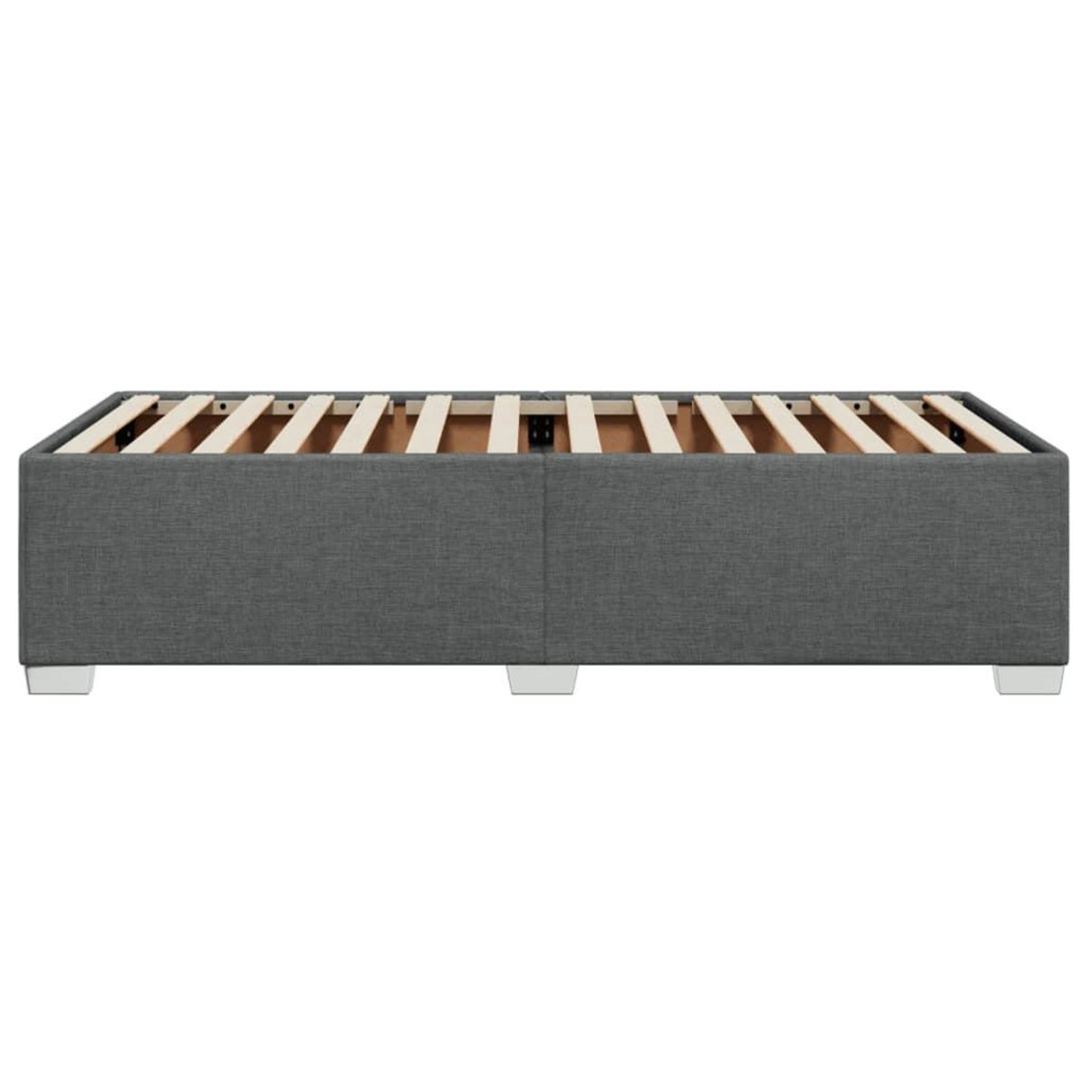 VIDAXL Cadre de lit sans matelas gris fonce 100x200 cm tissu