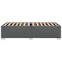 Voir la diapositive 5 : VIDAXL Cadre de lit sans matelas gris fonce 100x200 cm tissu