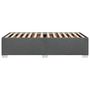 Voir la diapositive 5 : VIDAXL Cadre de lit sans matelas gris fonce 100x200 cm tissu