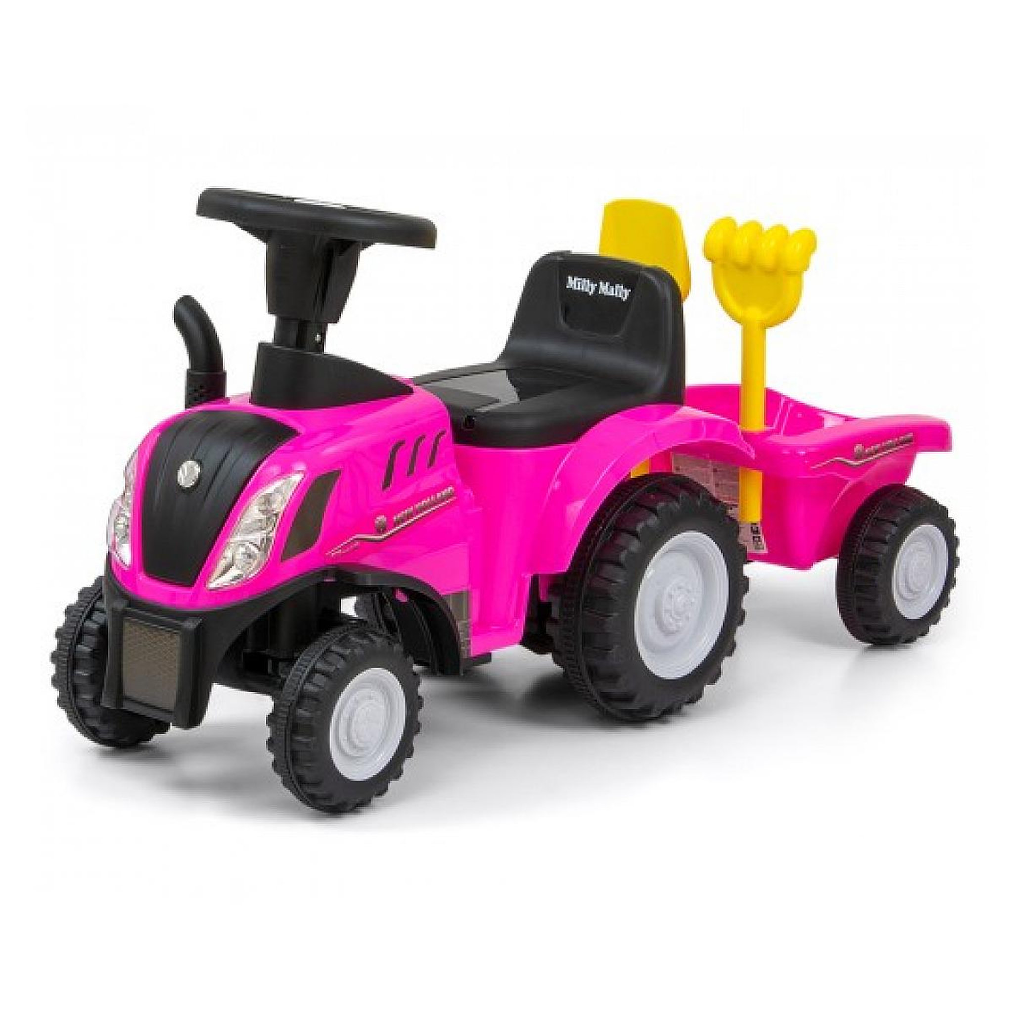 MILLY MALLY Ride On New Holland T7 Tracteur Rose