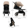 Voir la diapositive 6 : KINDERKRAFT Poussette compacte avec suspension et protection UPF50+ pour bébé