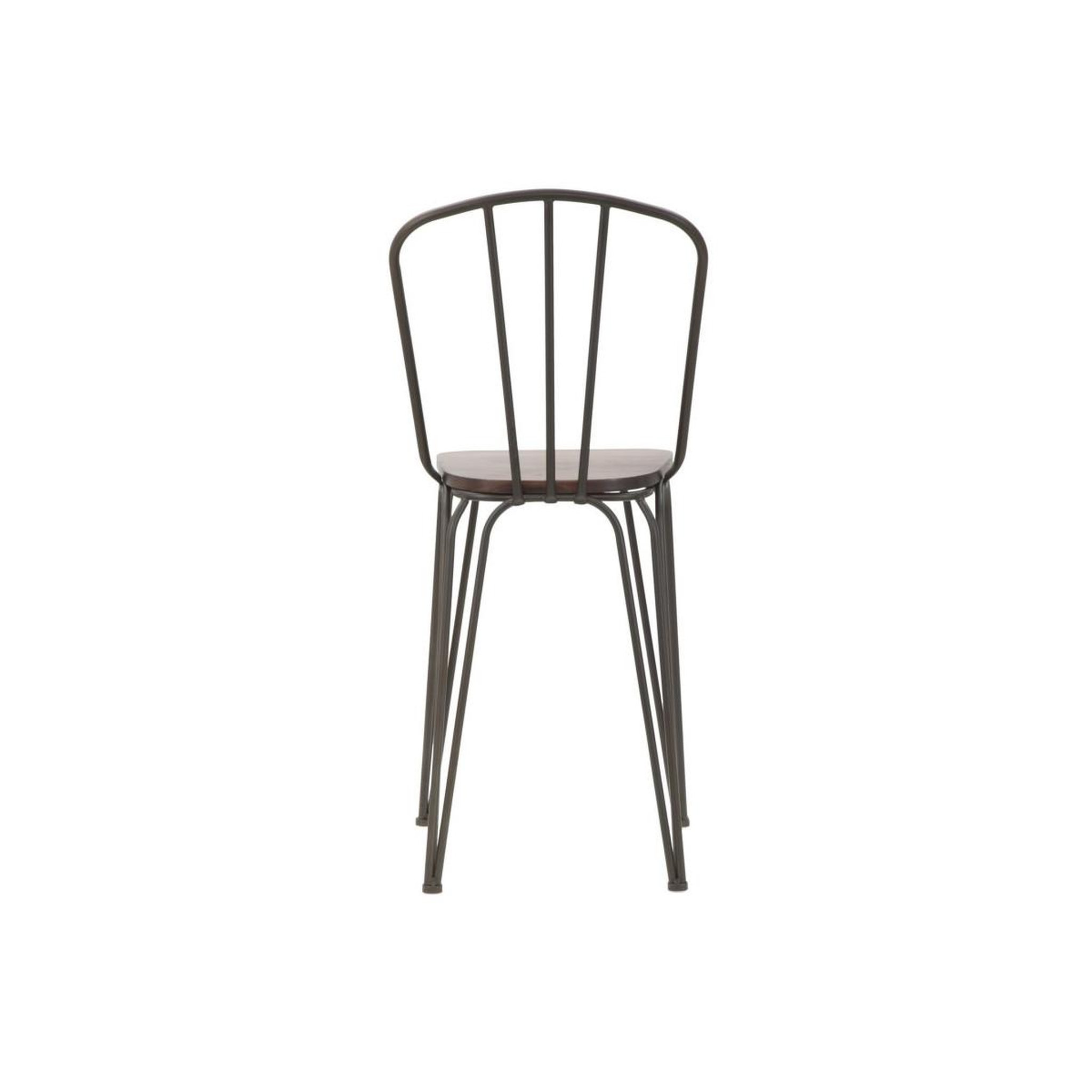 Voir la diapositive 4 : Paris Prix Lot de 2 chaises de bar industriel  harlem  102cm gris foncé