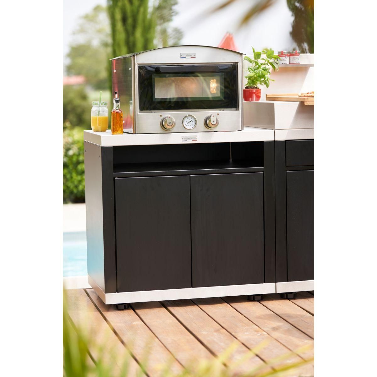 Le marquier Four à pizza électrique Signature 450 inox pizza 30 cm, jusqu'à 450°C