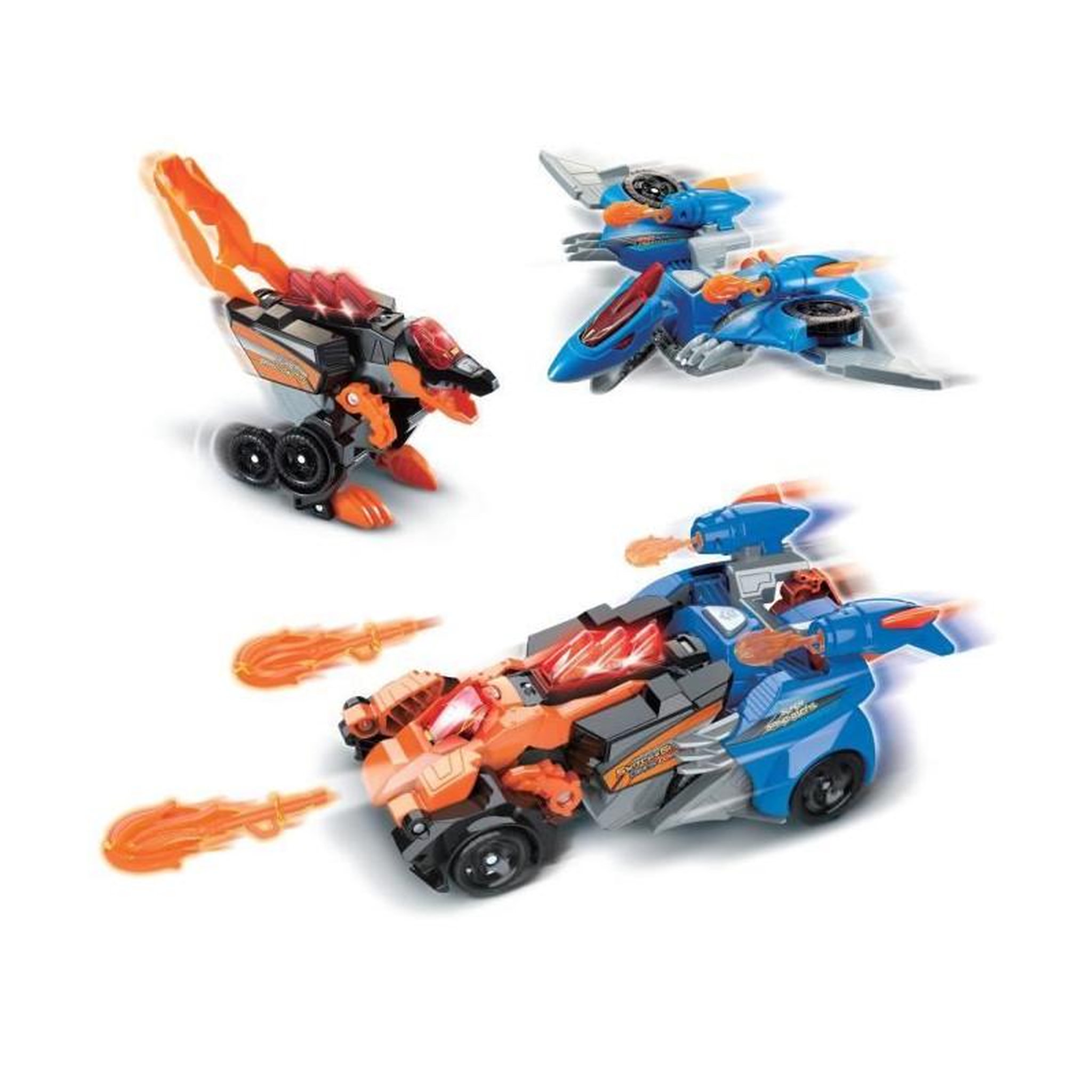 Voir la diapositive 2 : VTECH VTECH SWITCH & GO COMBO - SUPER SPINO-DACTYL 2 EN 1