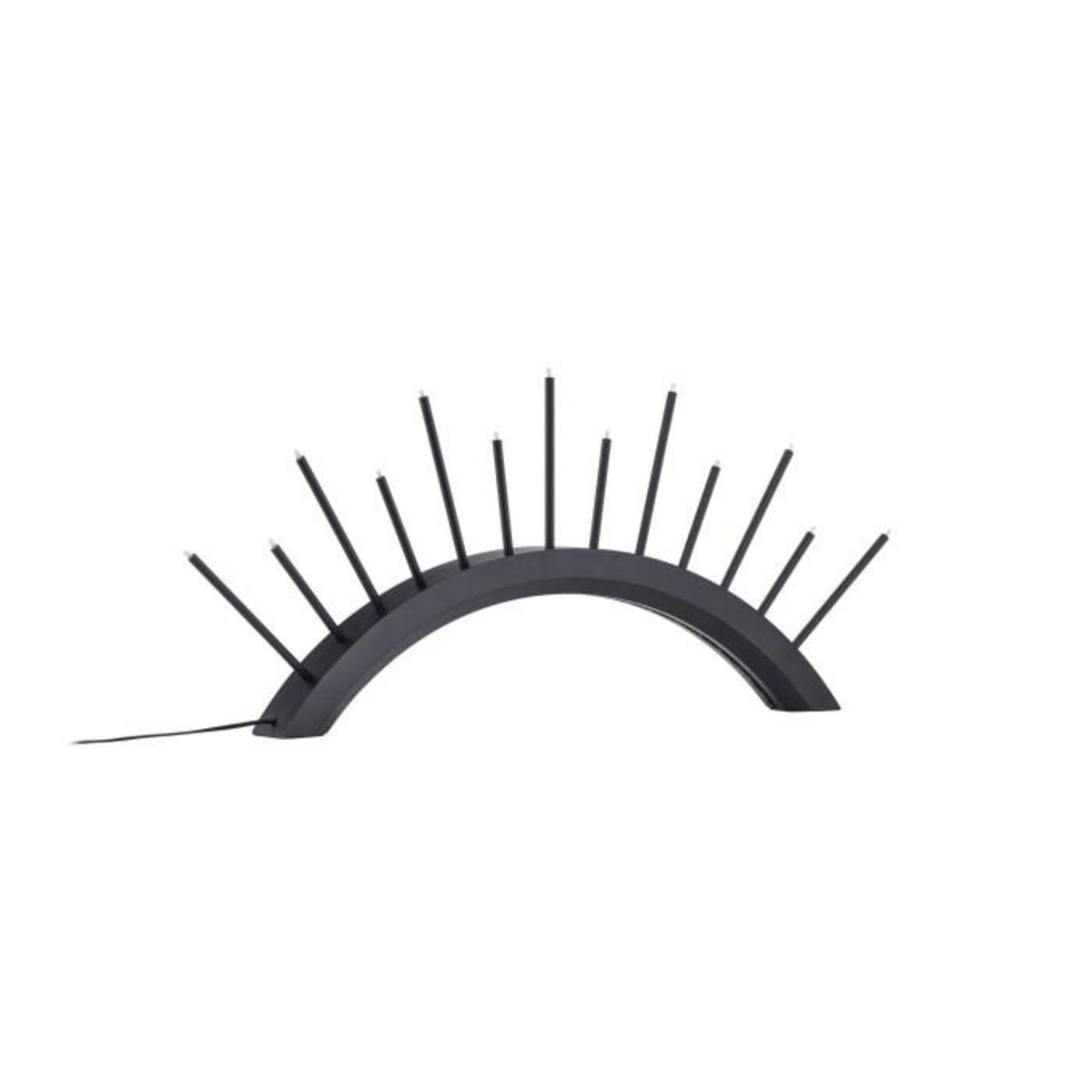 Paris Prix Lampe à Poser Bougeoir  Kettilsas  55cm Noir