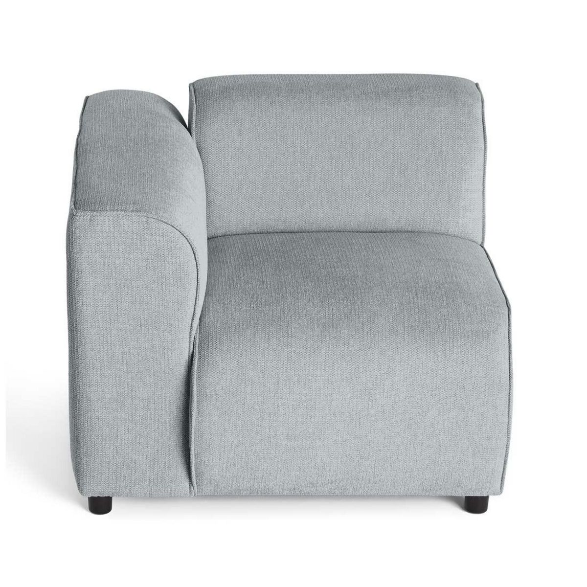 LISA DESIGN Suaro - module d'assise d'angle gauche en tissu texturé