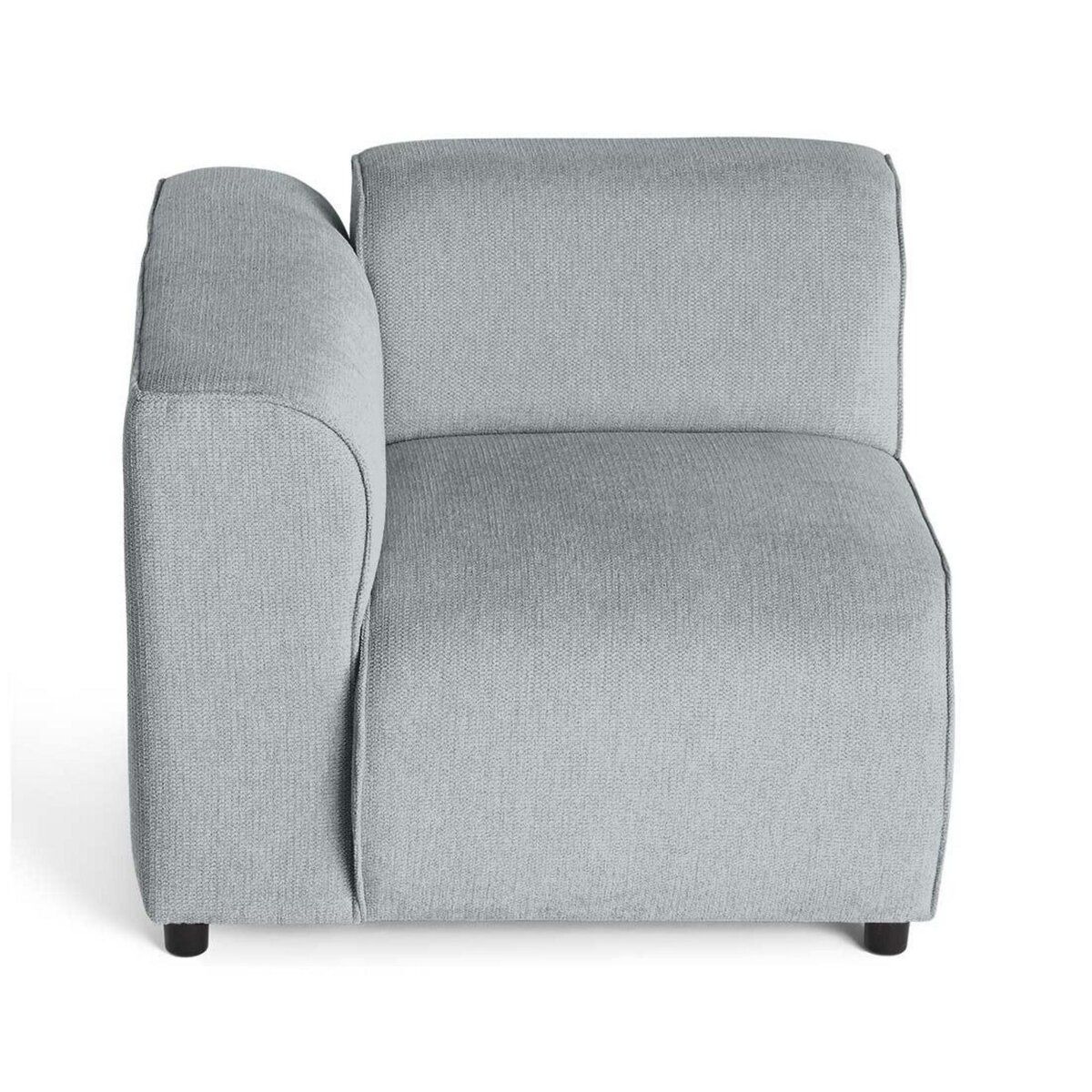 LISA DESIGN Suaro - module d'assise d'angle gauche en tissu texturé