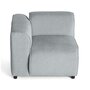 Voir la diapositive 3 : LISA DESIGN Suaro - module d'assise d'angle gauche en tissu texturé