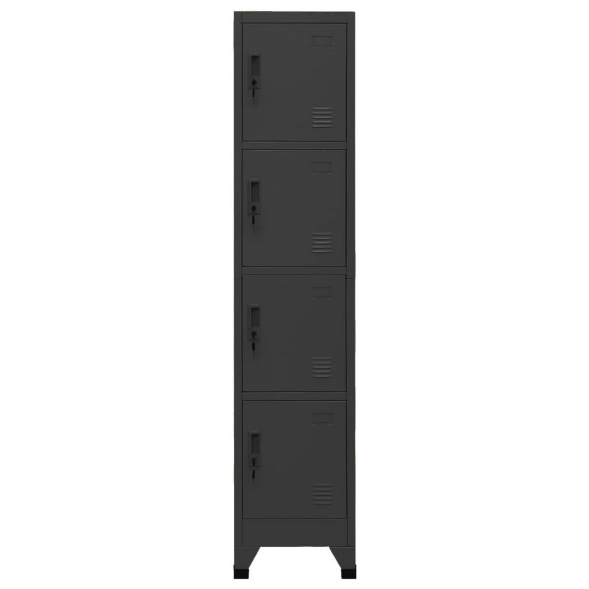 VIDAXL Armoire a casiers Anthracite 38x45x180 cm Acier