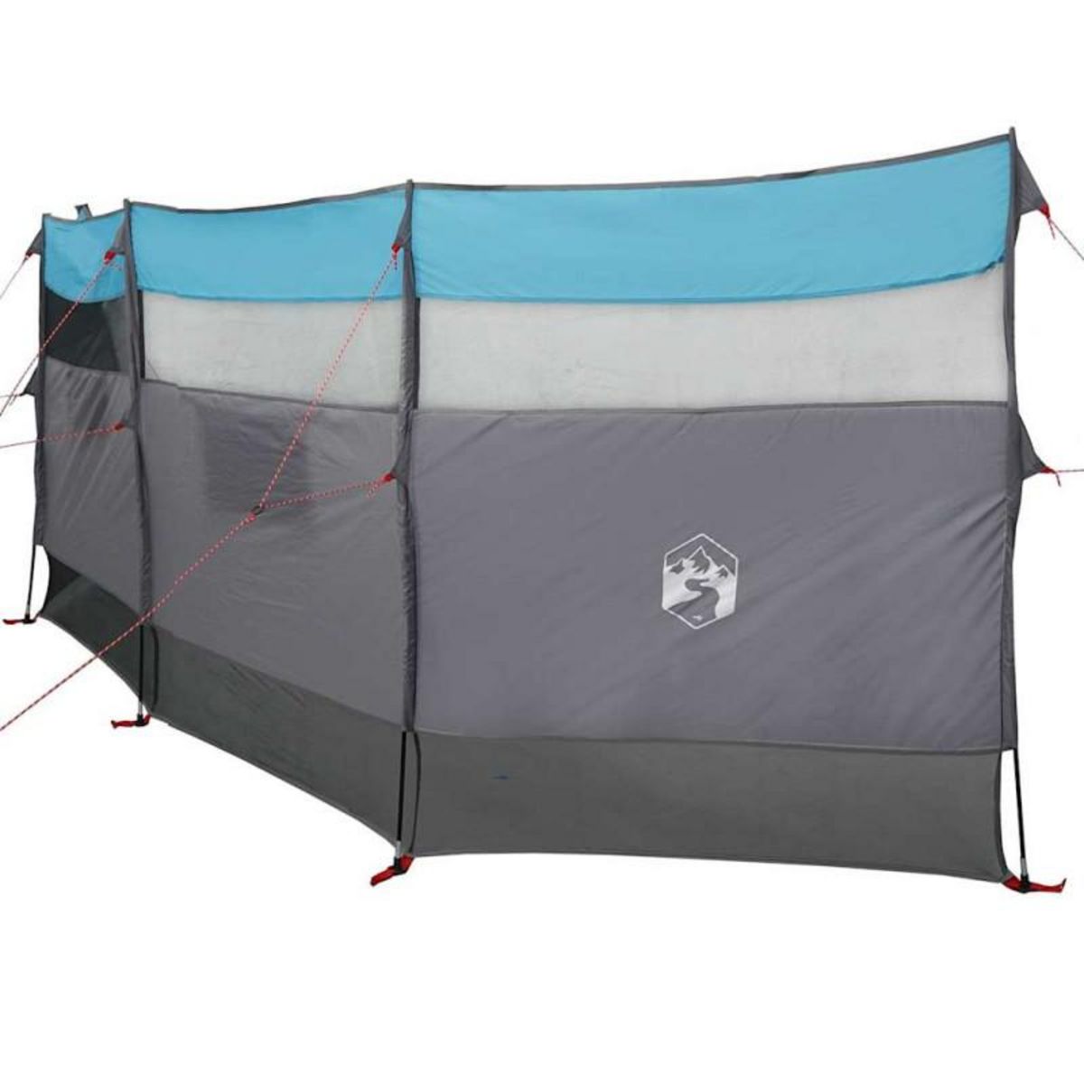VIDAXL Brise vent de camping bleu 510x153 cm imperméable