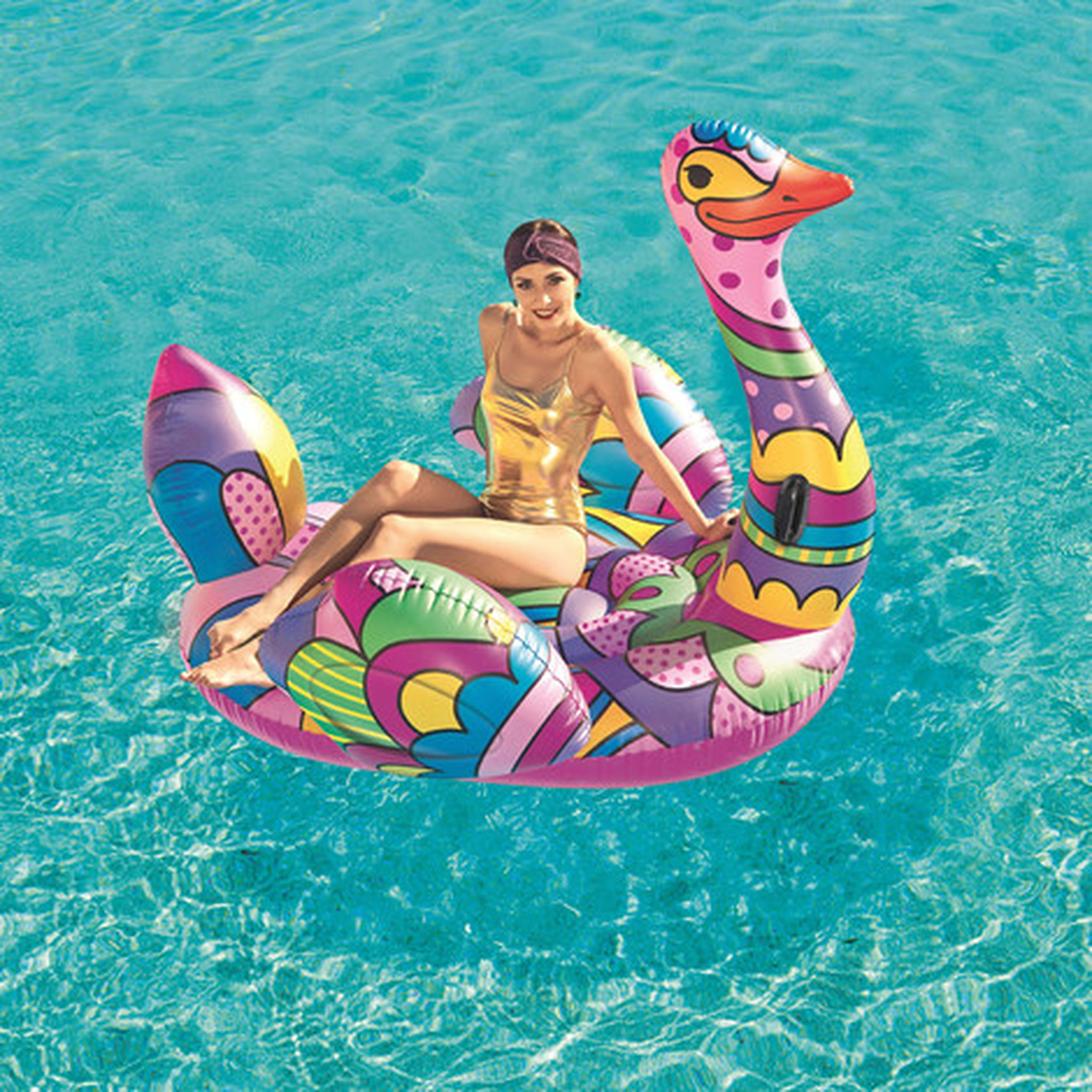 Voir la diapositive 2 : BESTWAY Autruche gonflable Pop Art