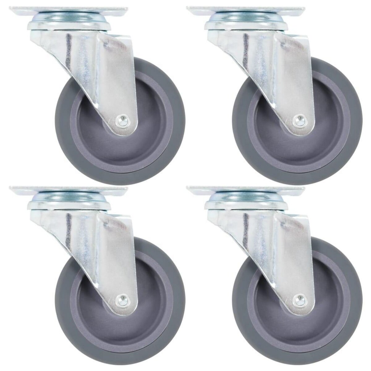 VIDAXL Roulettes pivotantes 4 pcs 75 mm
