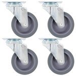 VIDAXL Roulettes pivotantes 4 pcs 75 mm