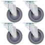 Voir la diapositive 1 : VIDAXL Roulettes pivotantes 4 pcs 75 mm
