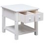 Voir la diapositive 4 : VIDAXL Table d'appoint Blanc 40x40x40 cm Bois de Paulownia