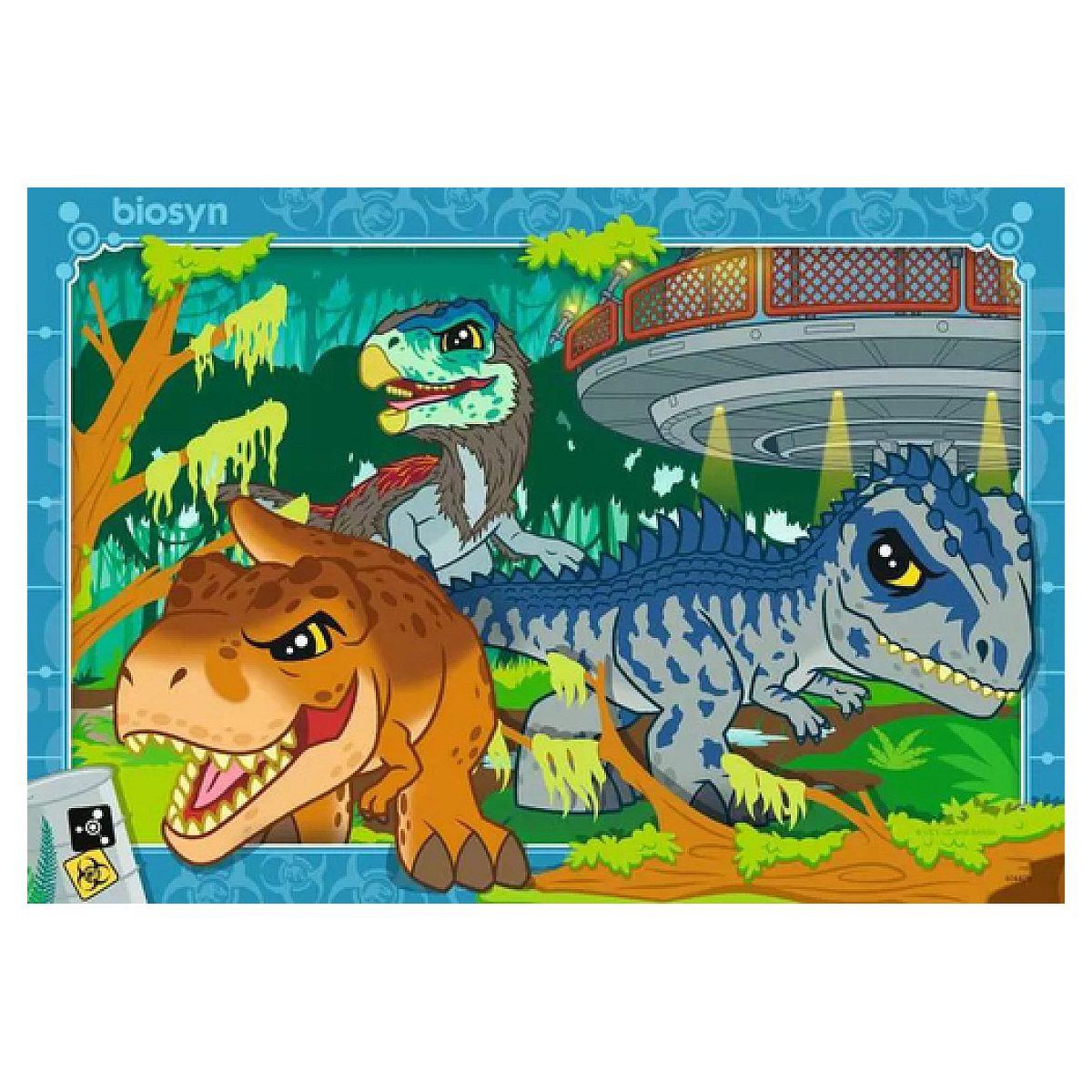 Voir la diapositive 3 : RAVENSBURGER Puzzle 2x24p vivre en terre sauvage  jurassic world explorers
