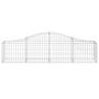 Voir la diapositive 4 : VIDAXL Paniers a gabions arques 2 pcs 200x30x40/60 cm Fer galvanise