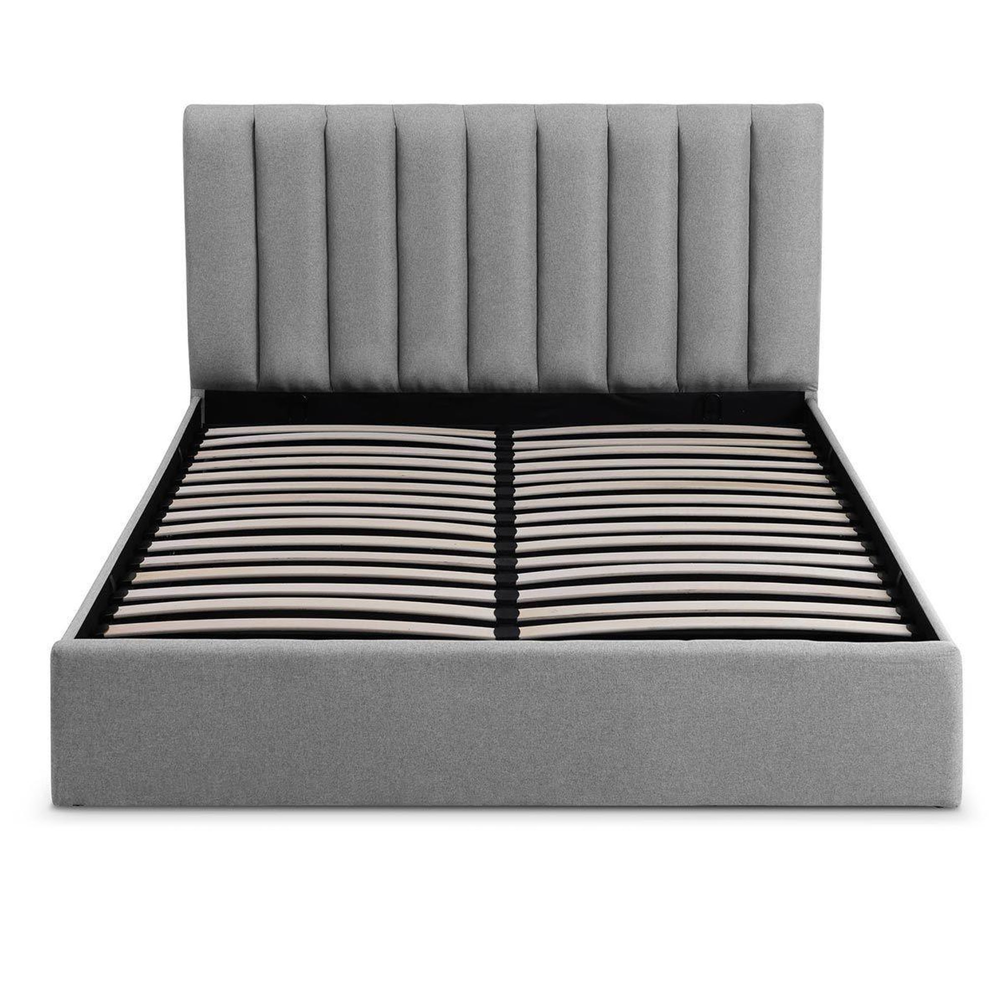 Voir la diapositive 2 : Paris Prix Lit coffre design en tissu  songa  160x200cm gris