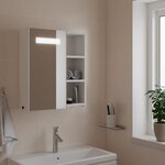 VIDAXL Armoire de salle de bain a miroir avec LED blanc 45x13x52 cm