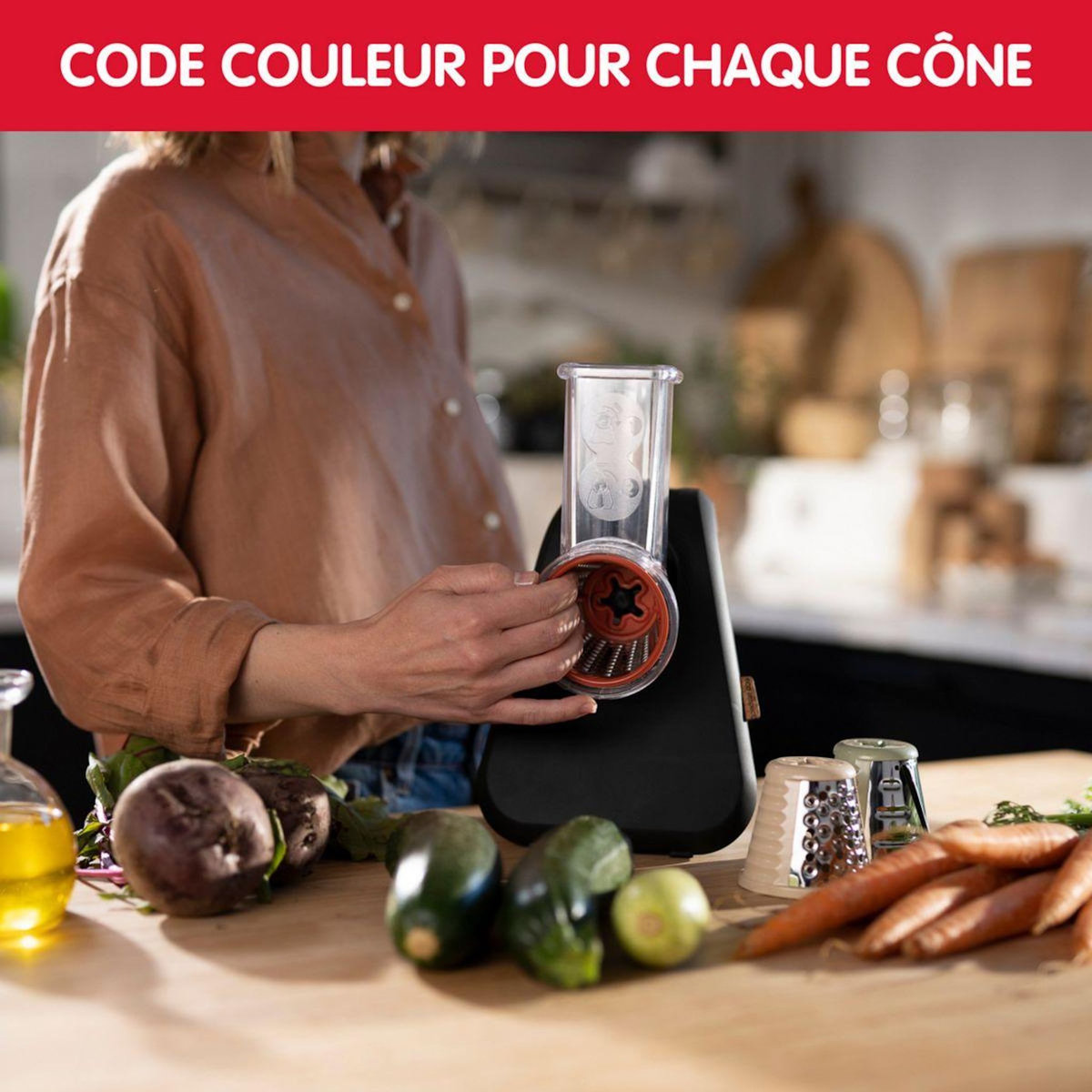 MOULINEX Rapeur trancheur DJ77EN10 FRESH EXPRESS ECO RESPECT