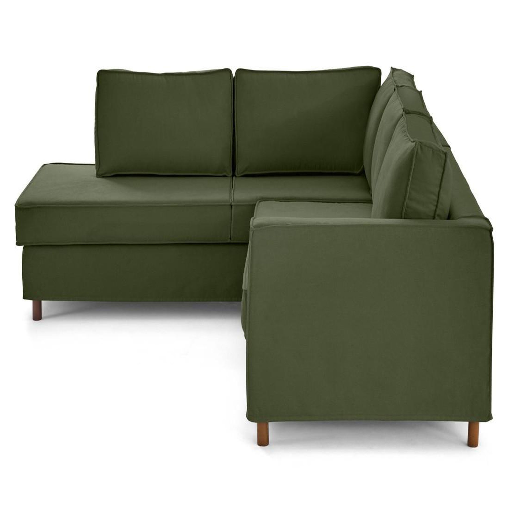 Voir la diapositive 5 : LISA DESIGN Jake - canapé déhoussable d'angle gauche 5 places en tissu