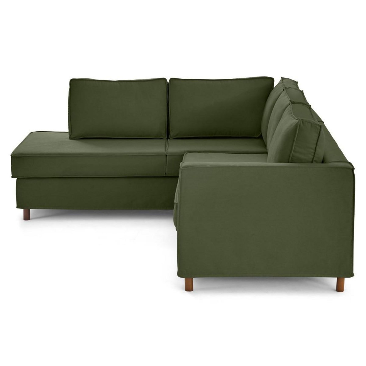 LISA DESIGN Jake - canapé déhoussable d'angle gauche 5 places en tissu