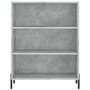Voir la diapositive 5 : VIDAXL Buffet gris beton 69,5x32,5x180 cm bois d'ingenierie