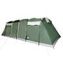Voir la diapositive 5 : VIDAXL Tente familiale tunnel 10 personnes vert impermeable