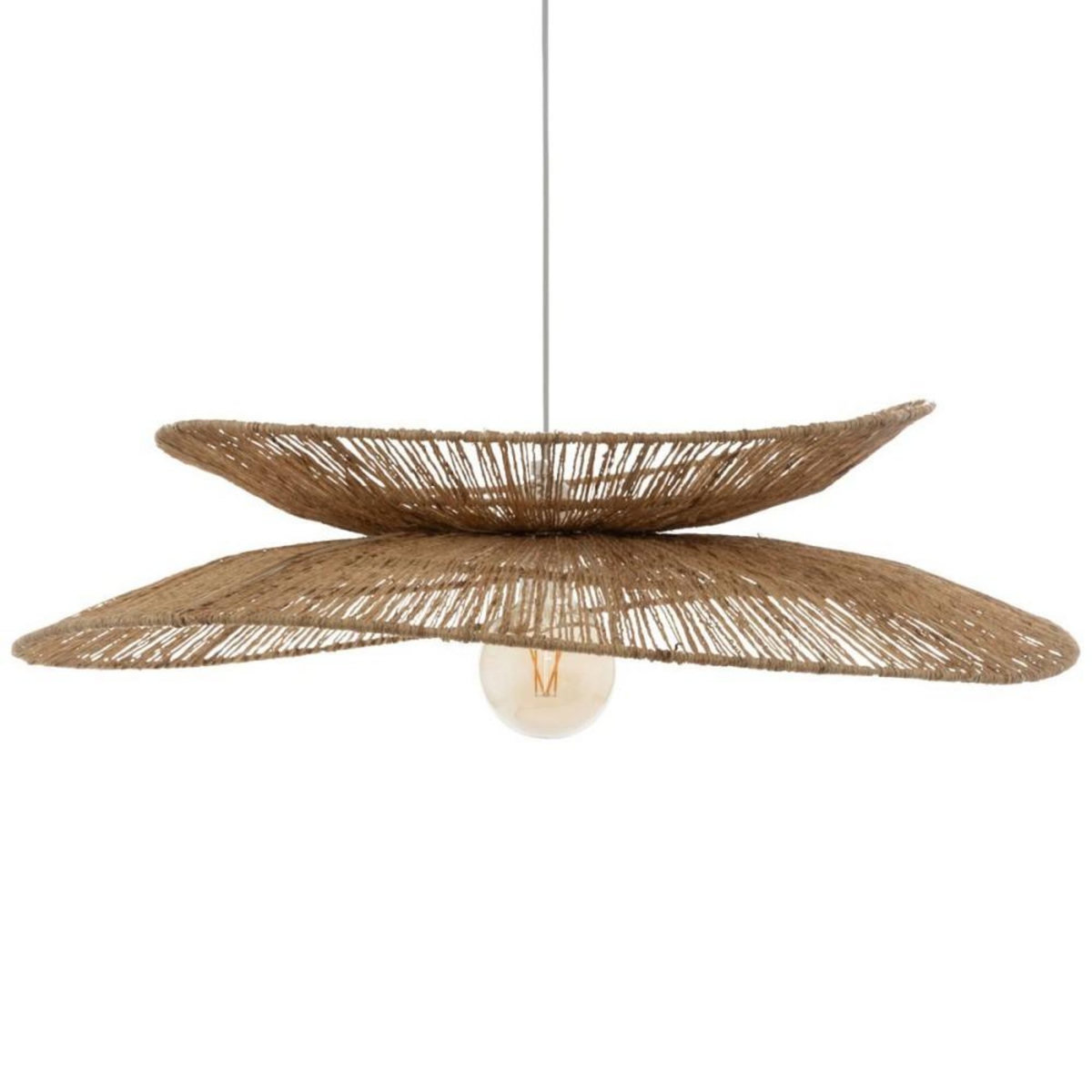ATMOSPHERA Suspension diam 69.5 cm métal et jute beige