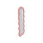 Voir la diapositive 2 : Paris Prix Miroir Mural en Tissu Bouclé  Teddy  160cm Rose