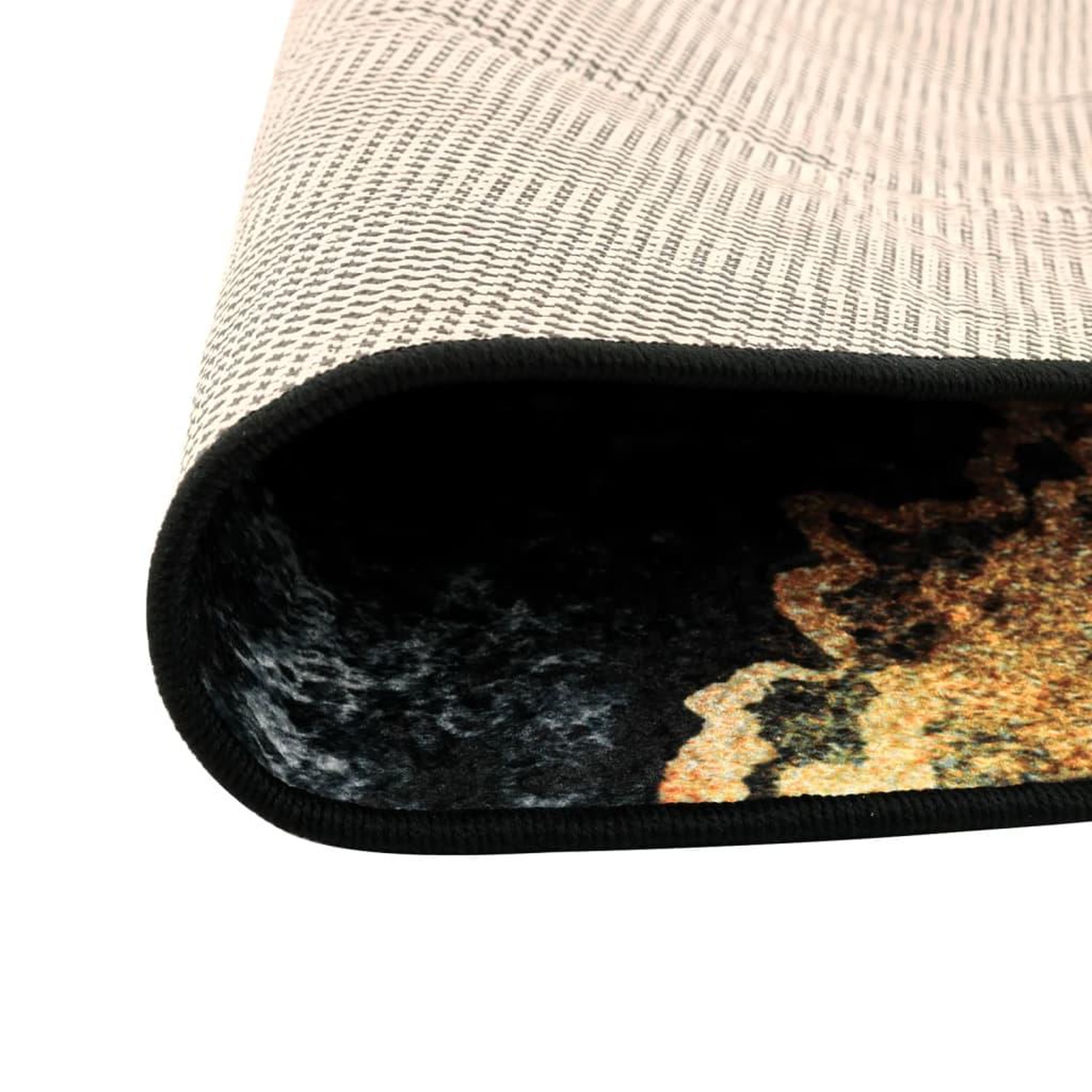 Voir la diapositive 3 : VIDAXL Tapis lavable multicolore Ø 120 cm antiderapant