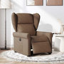 Voir la diapositive 2 : VIDAXL Fauteuil inclinable electrique Marron Tissu