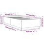 Voir la diapositive 6 : VIDAXL Cadre de lit avec LED sans matelas chene marron 90x200 cm