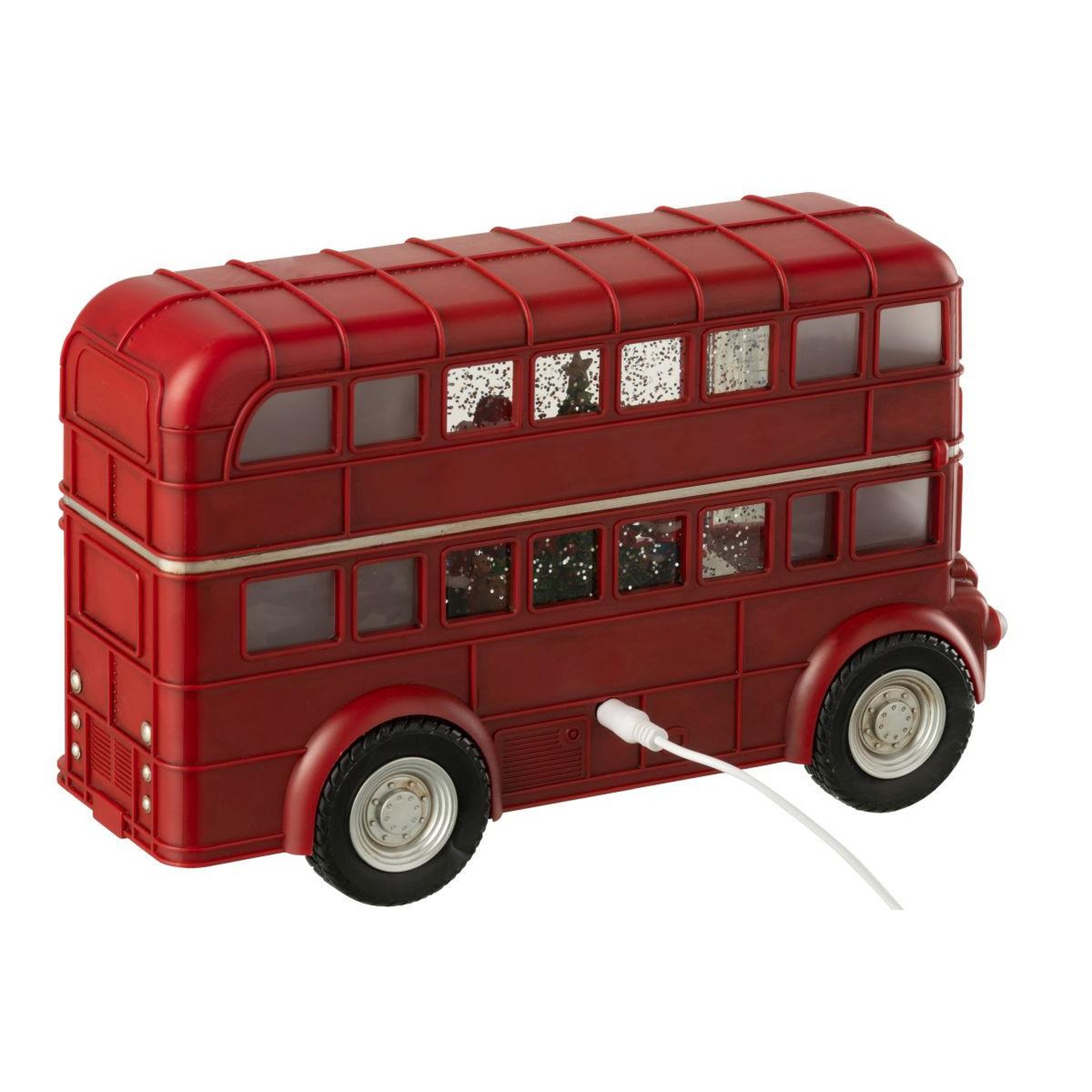 Voir la diapositive 2 : J-LINE Bus musique à led  père-noël  29cm multicolore