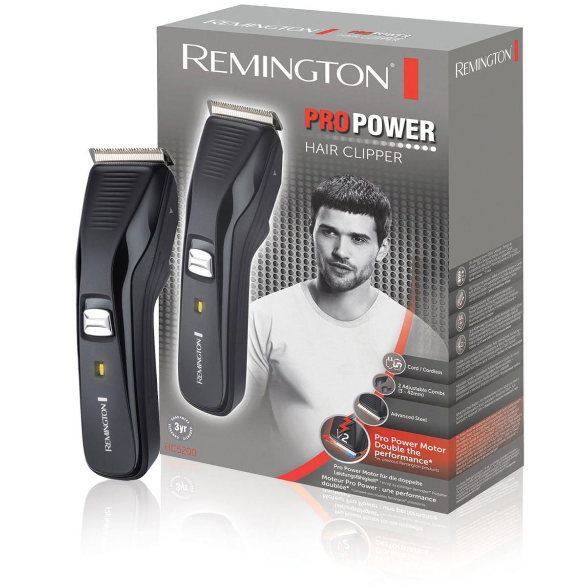 REMINGTON Tondeuse à cheveux Remington HC5200 Pro-Power avec lames en acier