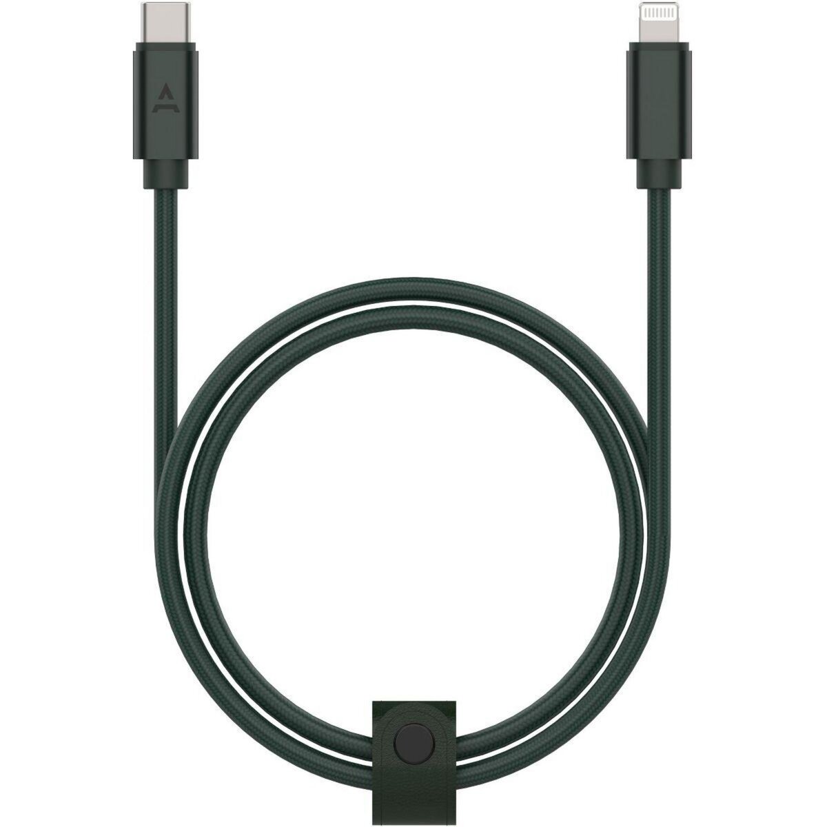 ADEQWAT Câble Lightning vers USB-C 2m Dark Green certifié Apple