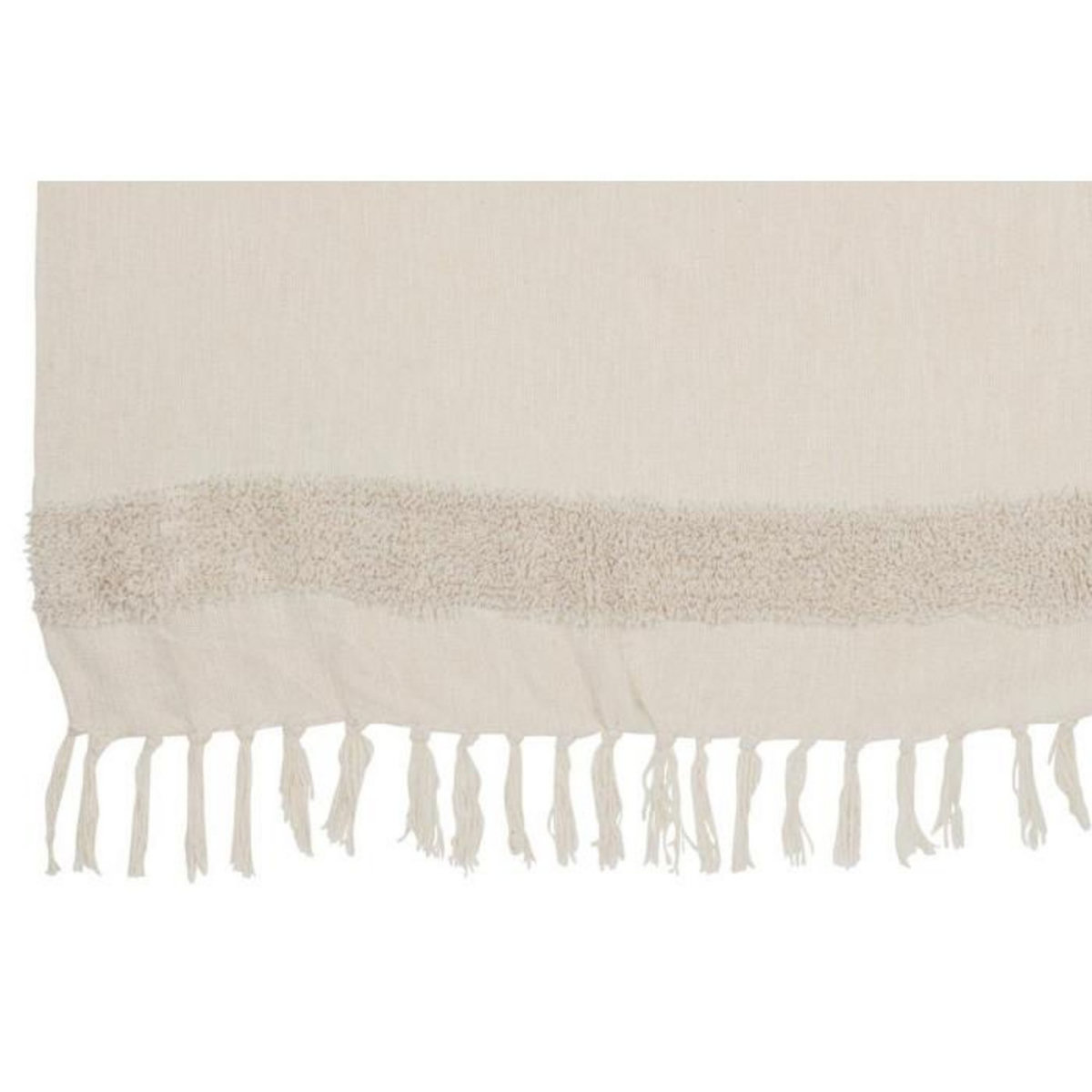 Paris Prix Plaid Uni avec Sequin  Dubai  130x180cm Blanc