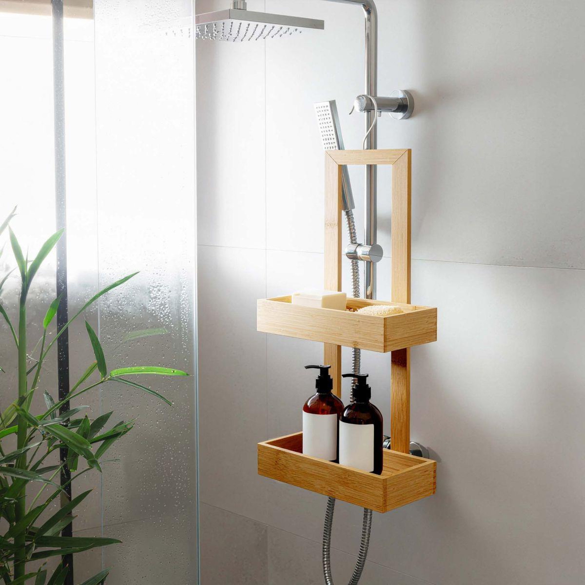 Voir la diapositive 3 : Douceur d'Intérieur Serviteur de douche en bambou  hanoi  67cm naturel