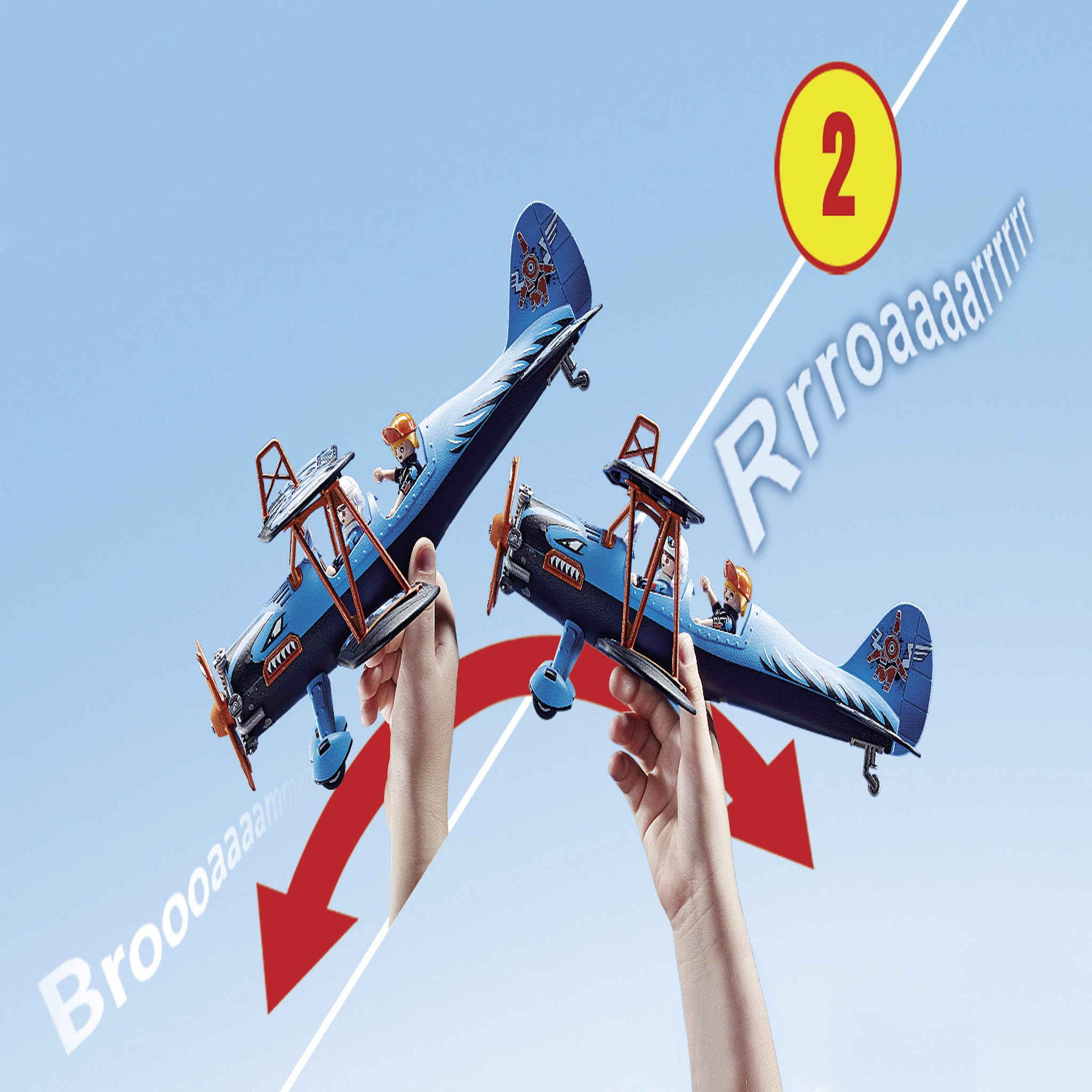 Voir la diapositive 4 : PLAYMOBIL 70831 - Air Stuntshow Biplan "Phénix"