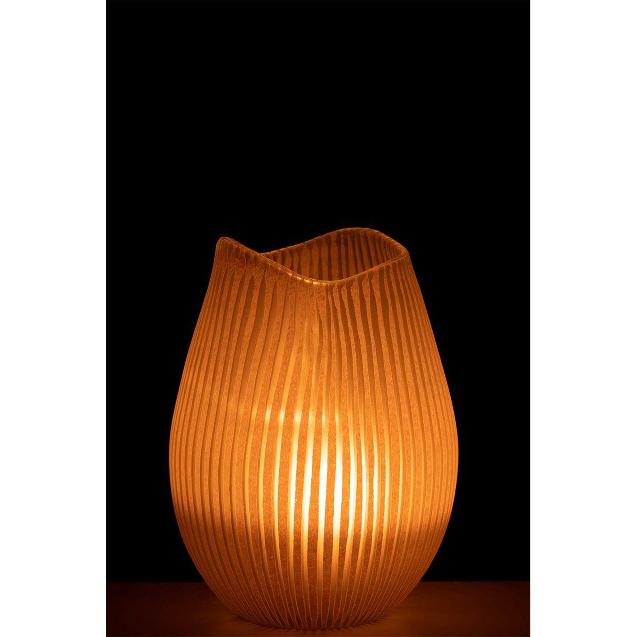 Voir la diapositive 3 : J-LINE Vase Design Ligne  Octave  31cm Rose