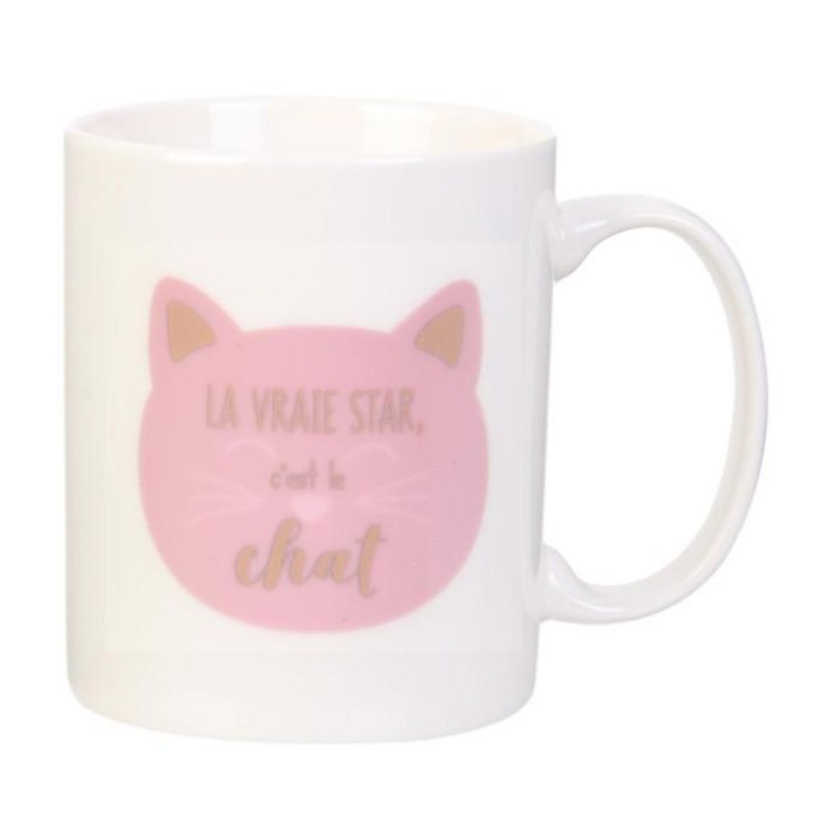 Paris Prix Mug Magique en Céramique  Chat  35cl Blanc