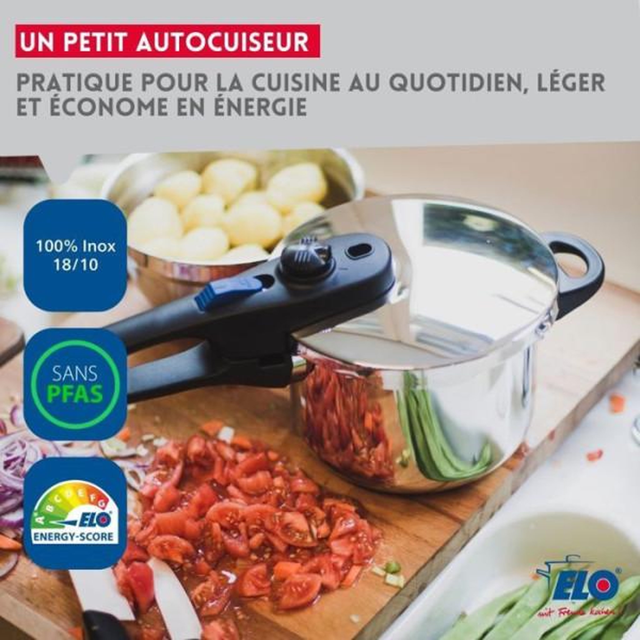 Voir la diapositive 3 : Fackelmann Autocuiseur - fackelmann - elo praktika - 18 cm - 2,7 litres
